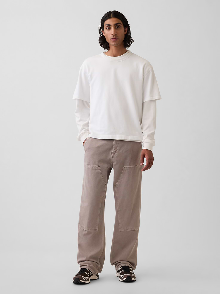 Image number 1 showing, '90s Loose Double-Knee Carpenter Jeans