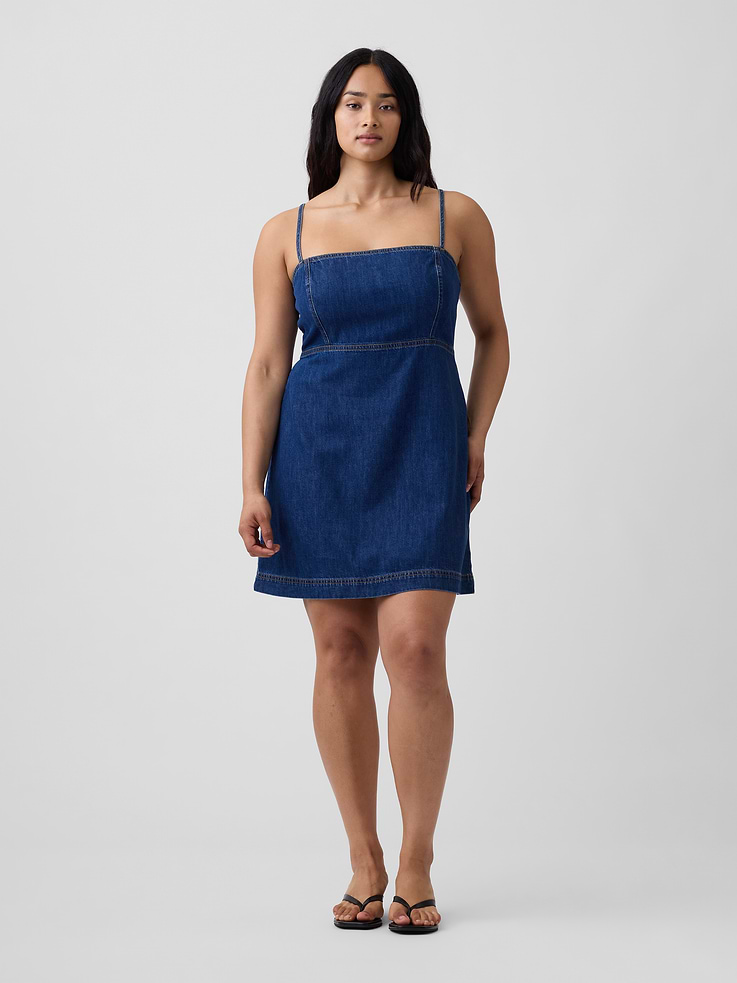 Image number 4 showing, Denim Mini Dress