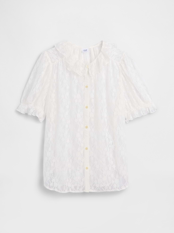Image number 5 showing, Relaxed Lace Ruffle Top
