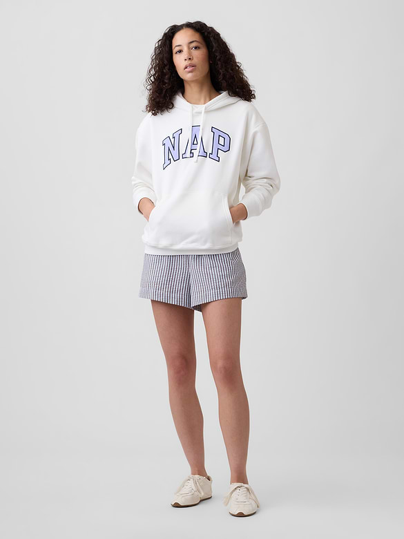 Oversized Gap Nap Logo Hoodie