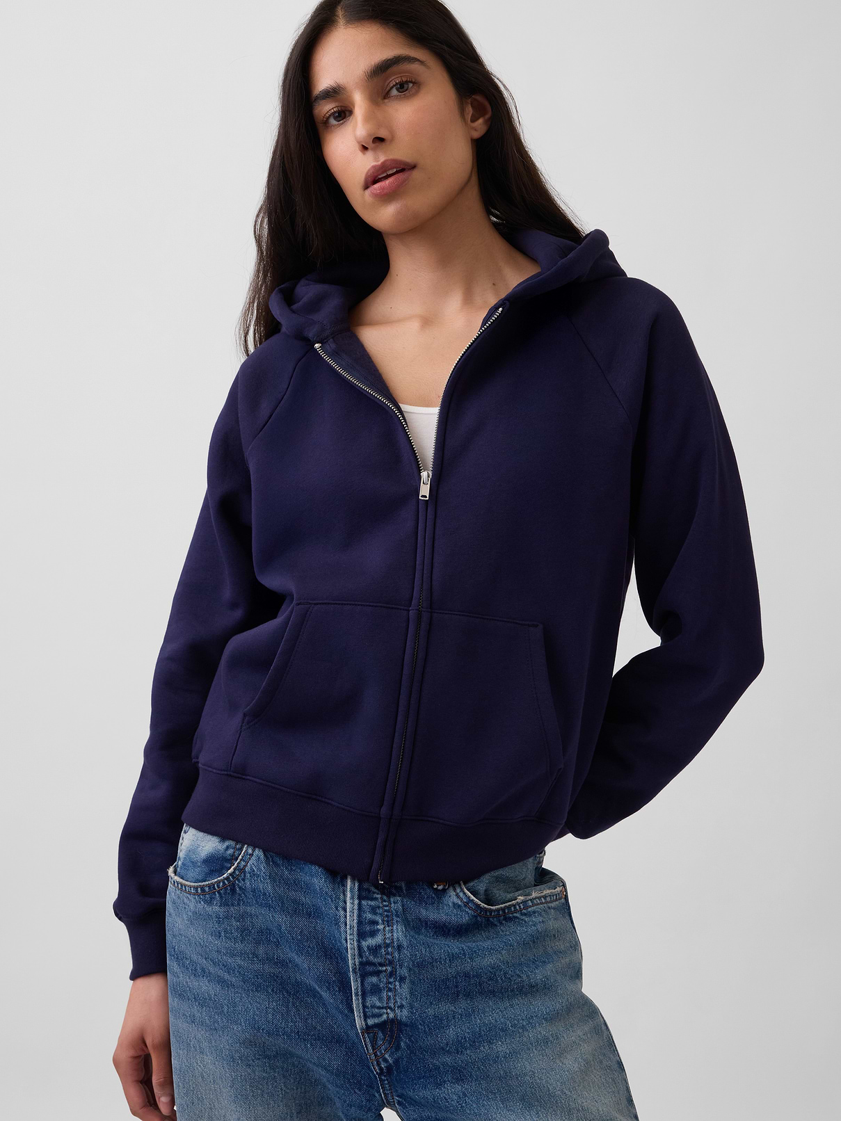 Image 4 of 6, VintageSoft Zip Hoodie