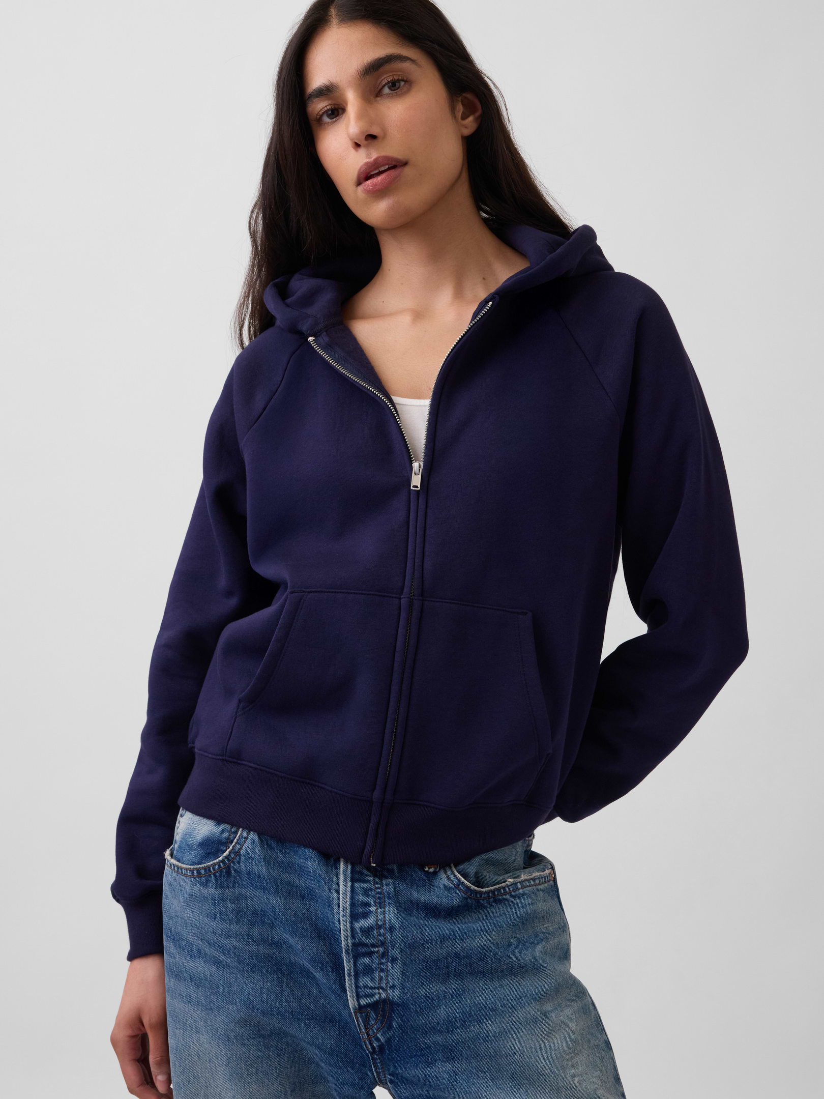 Image 4 of 6, VintageSoft Zip Hoodie