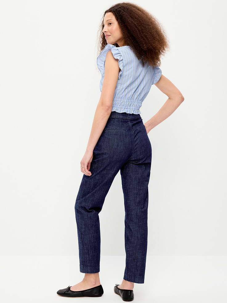 Image number 3 showing, High-Waisted Pixie Straight Pants