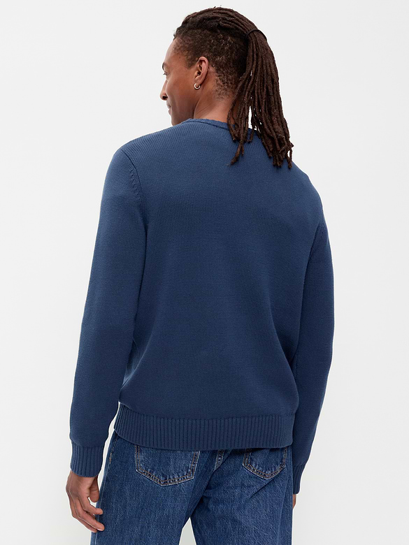 Crew-Neck Flag Sweater