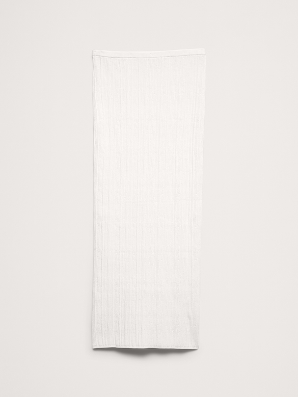 Crinkle Knit Maxi Skirt