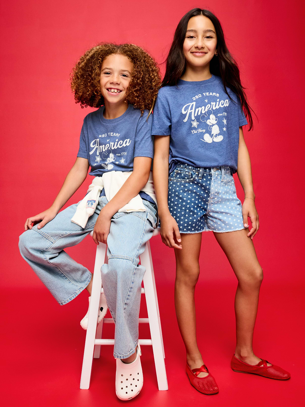 Image number 1 showing, Old Navy x Disney Mickey Mouse Gender-Neutral Logo-Graphic T-Shirt for Kids