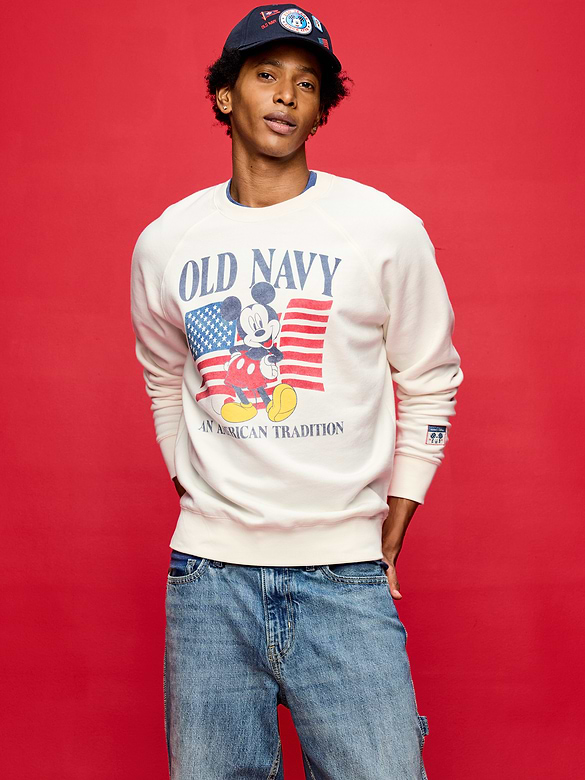 Old Navy x Disney Mickey Mouse Crew-Neck Sweatshirt for Adults