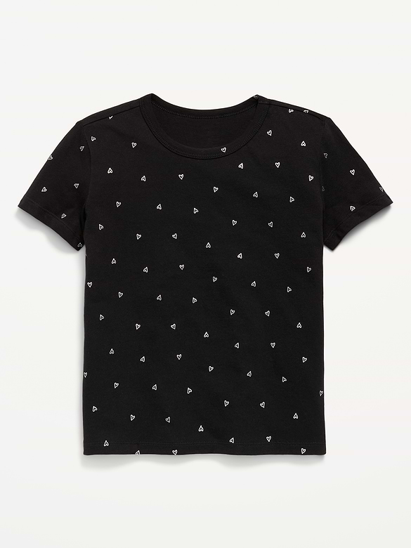Softest Printed Short-Sleeve T-Shirt for Girls