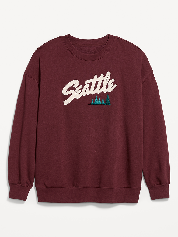 SoComfy Oversized Crew-Neck Sweatshirt