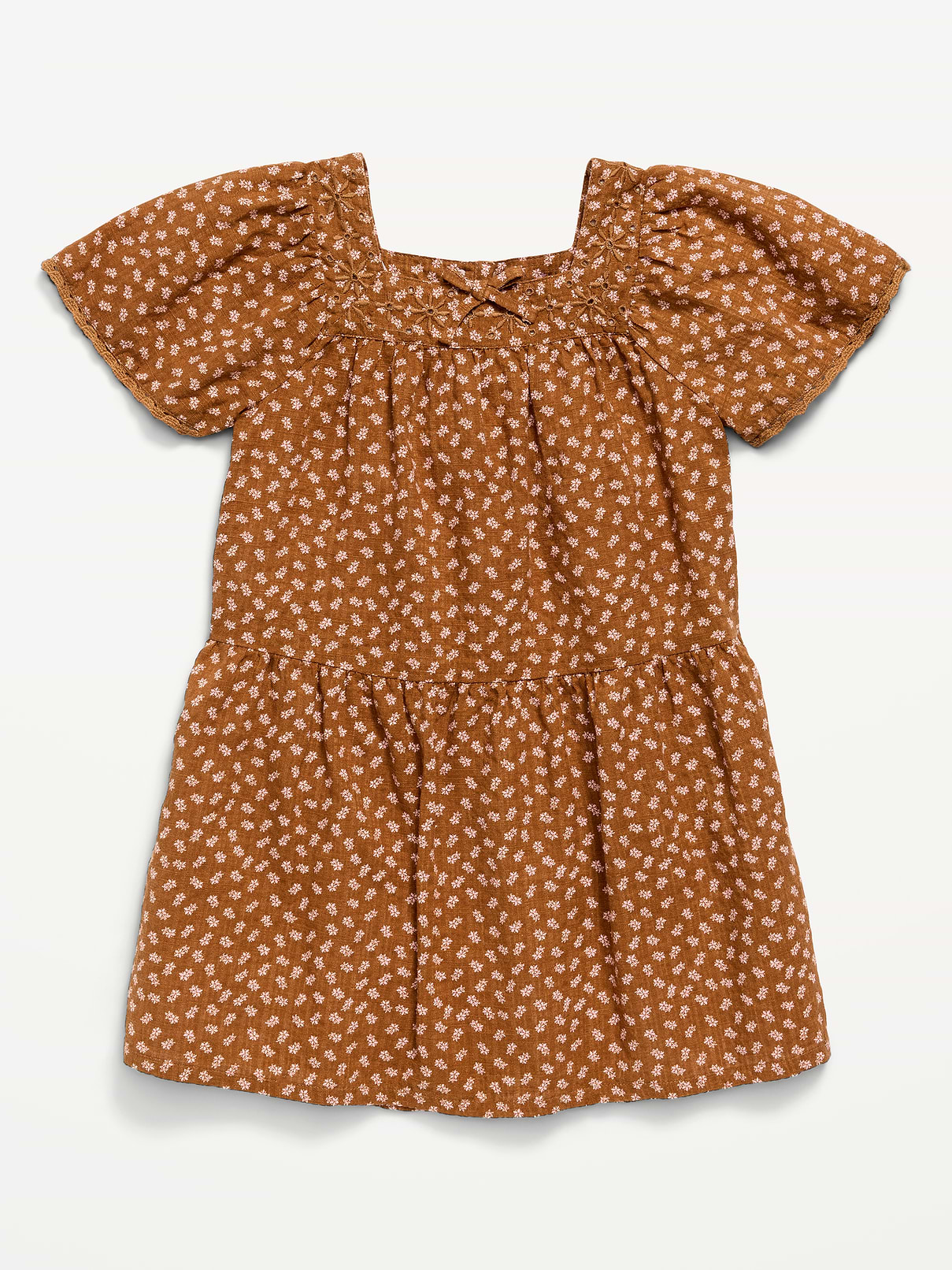 Image number 1 showing, Printed Short-Sleeve Dress for Toddler Girls