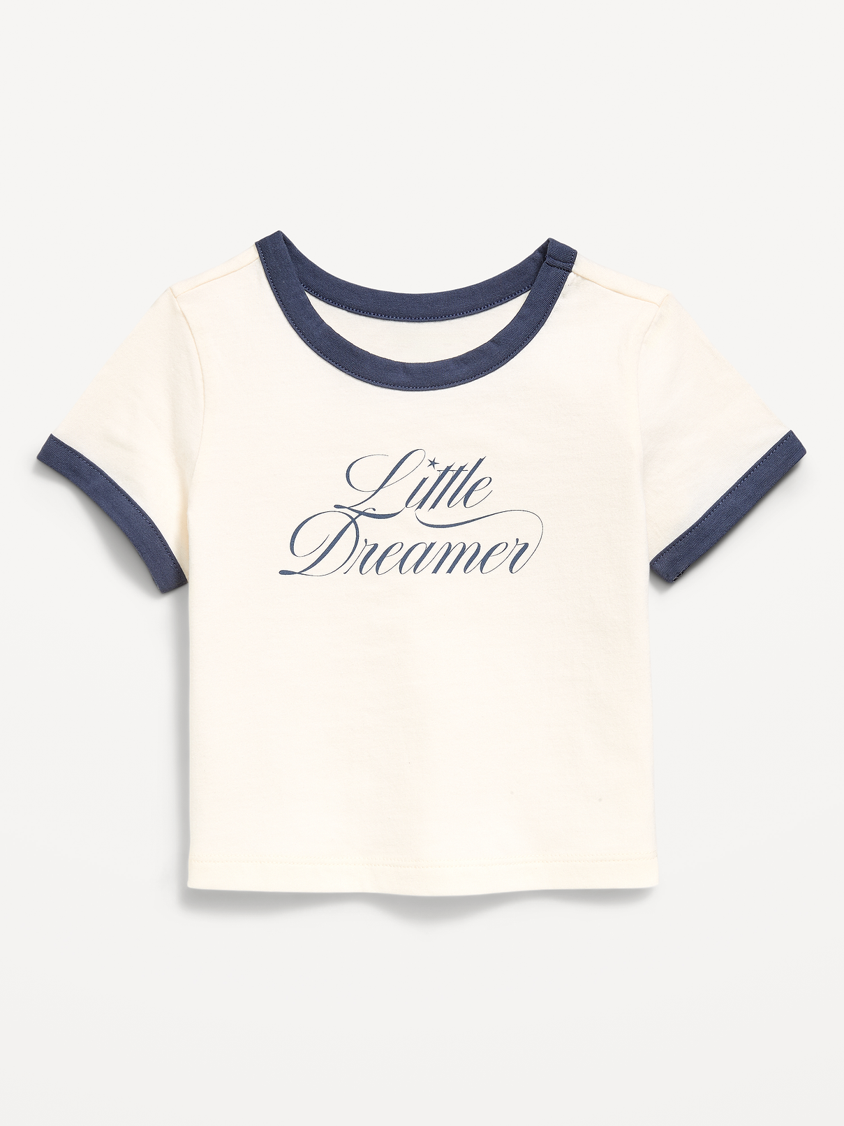 Image number 1 showing, Short-Sleeve Ringer Graphic T-Shirt for Toddler Girls