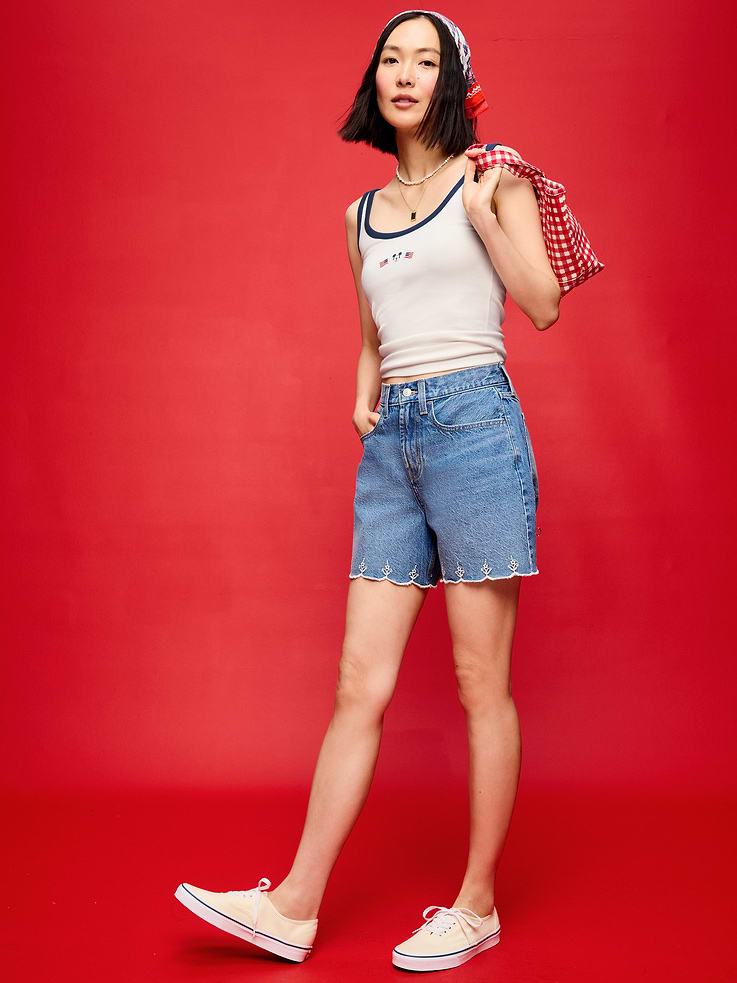 Image number 3 showing, Old Navy x Disney Mickey Mouse Ribbed Scoop-Neck Tank Top for Women