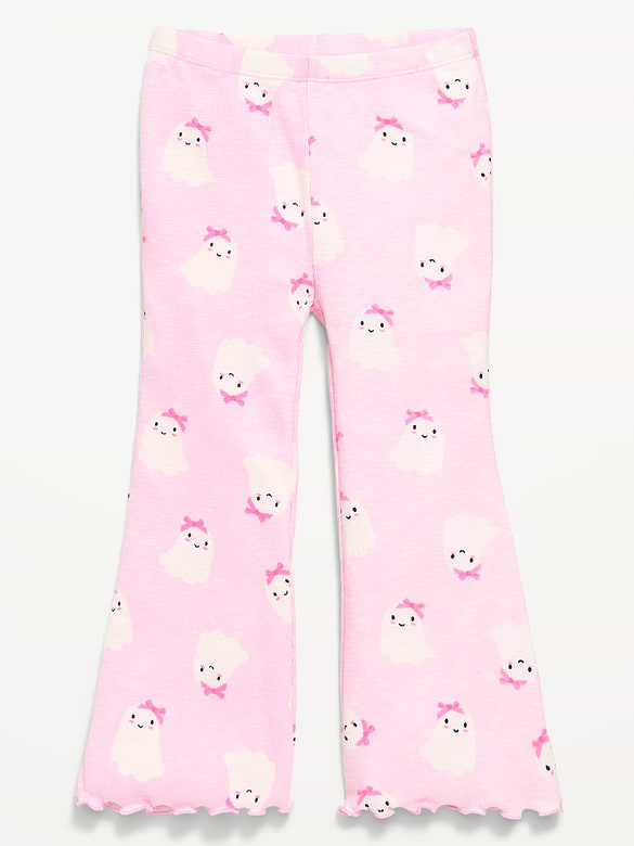 Ribbed Flared Leggings for Toddler Girls