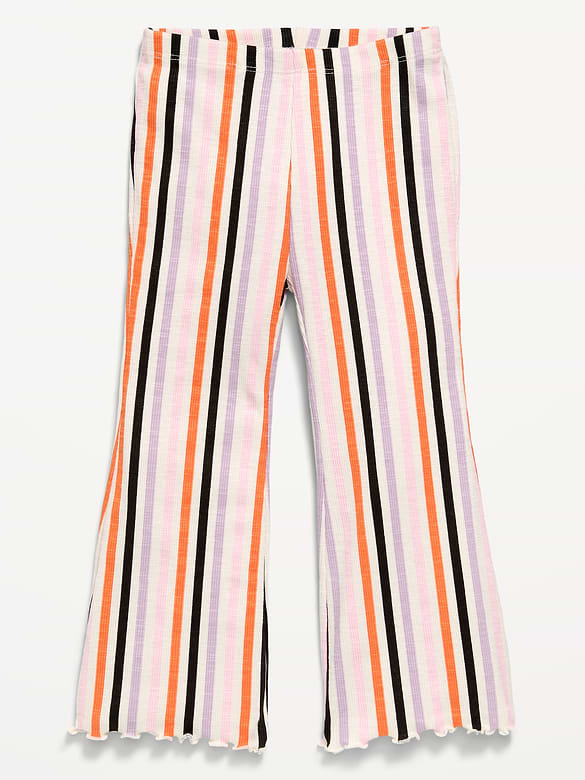 Ribbed Flared Leggings for Toddler Girls