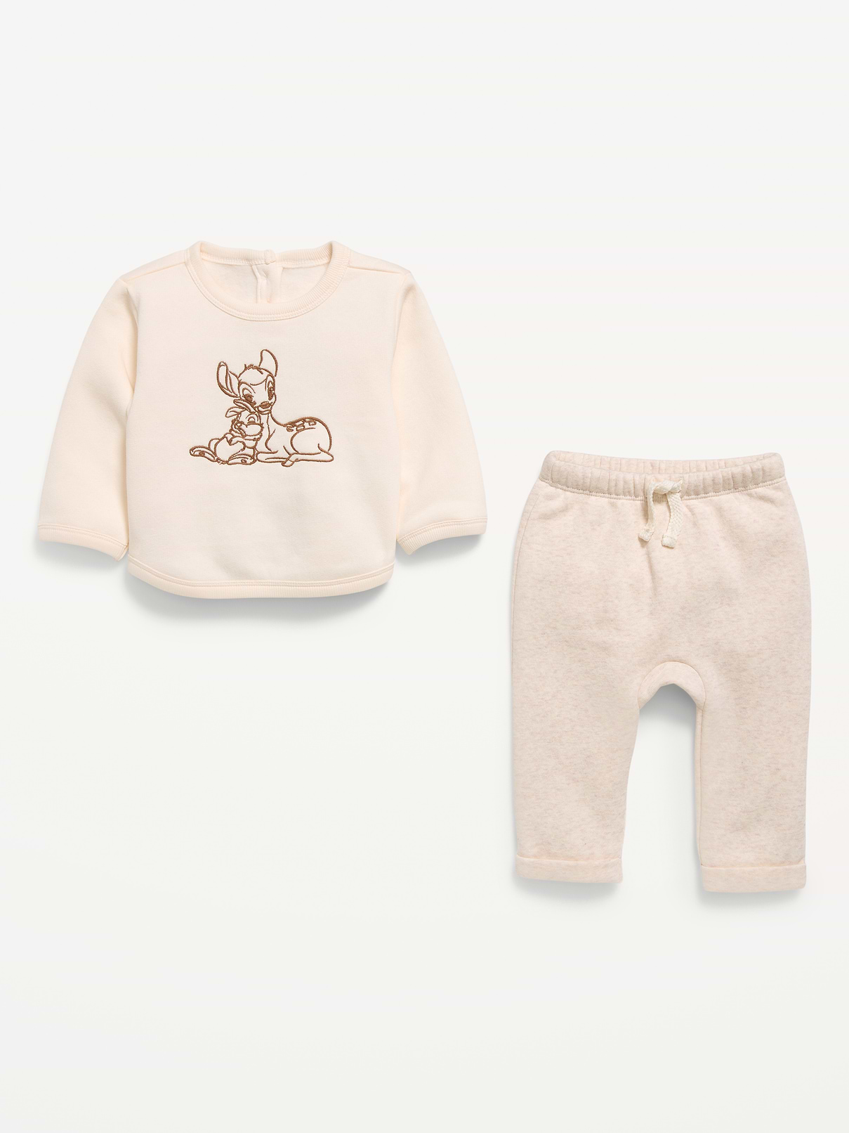 Image number 2 showing, Disney© Bambi Crew-Neck Sweatshirt and Sweatpants Set for Baby