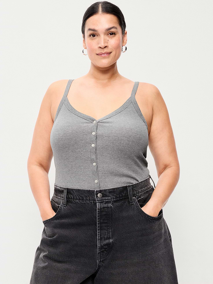 Image number 6 showing, Button-Front Cami Tank Top