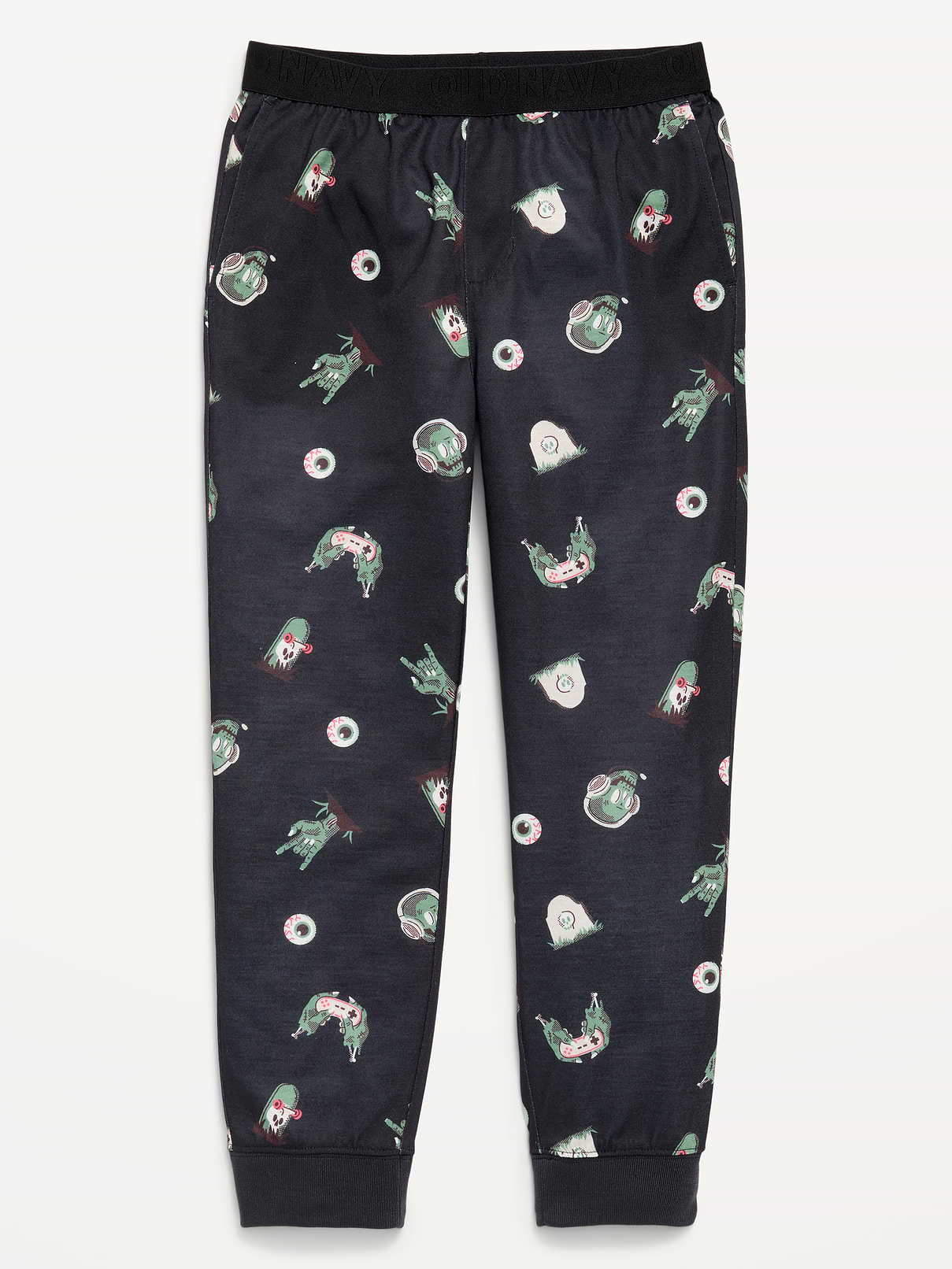 Image number 1 showing, Printed Jersey-Knit Pajama Jogger Pants for Boys