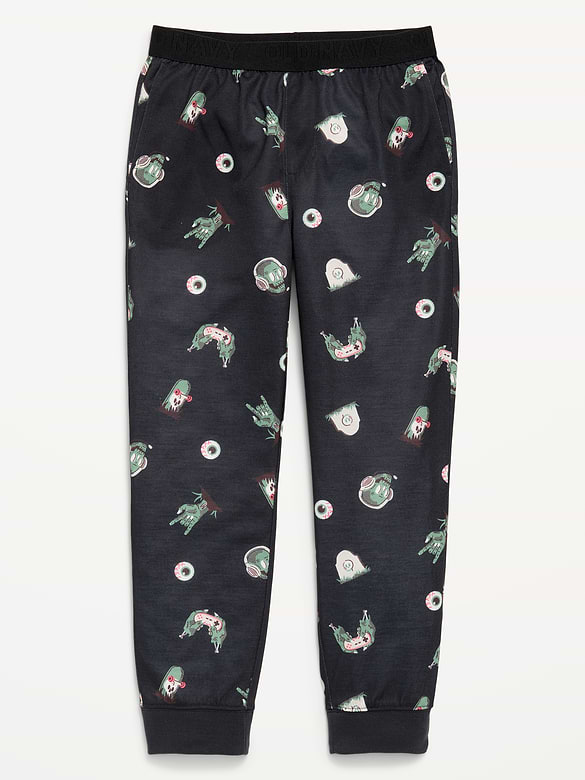 Printed Jersey-Knit Pajama Jogger Pants for Boys