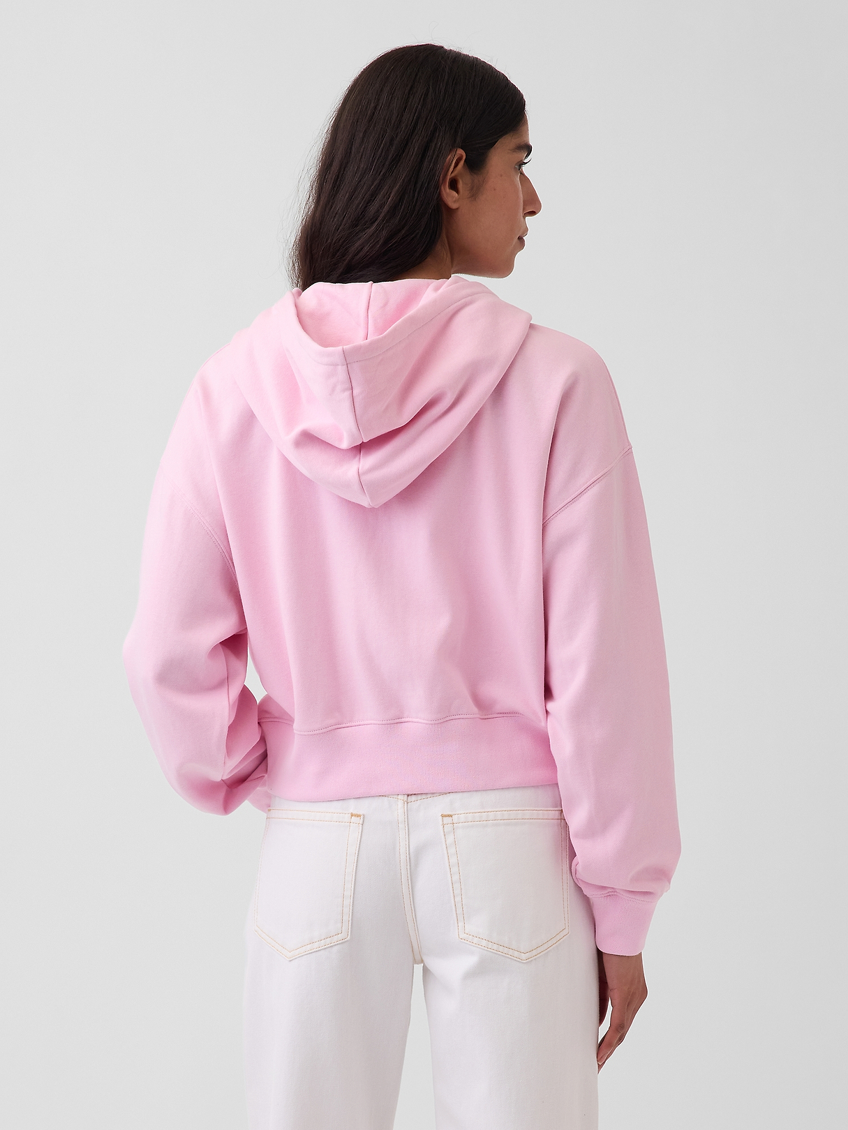VintageSoft Terry Oversized Wedge Zip Hoodie | Gap