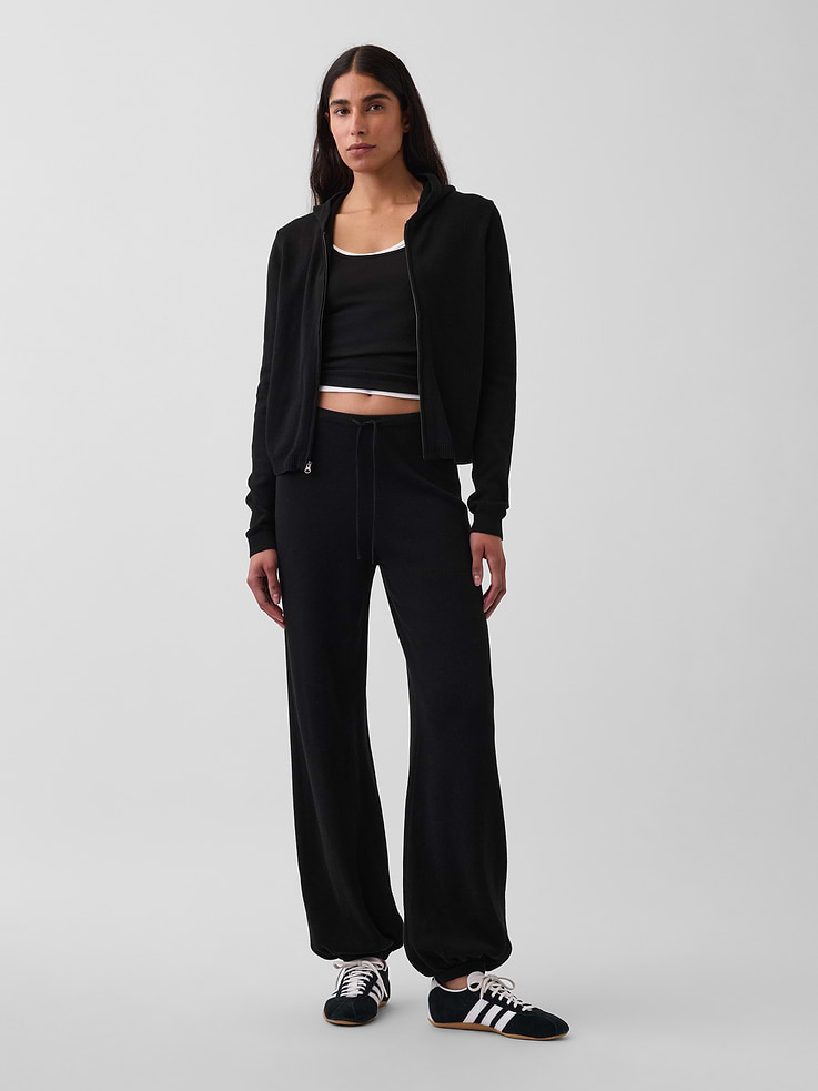 Image number 1 showing, 100% Cotton Relaxed Sweater Joggers