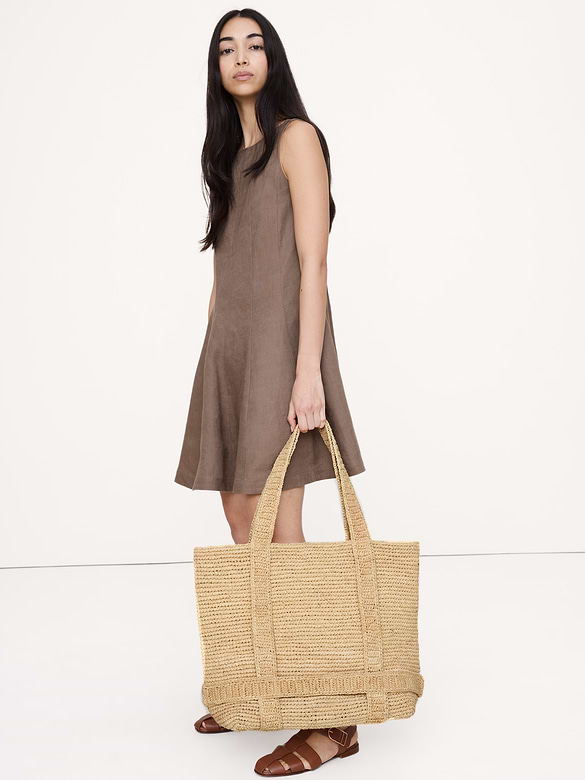 Straw Traveler Tote by Hat Attack