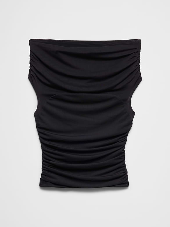 Off-Shoulder Mesh Top