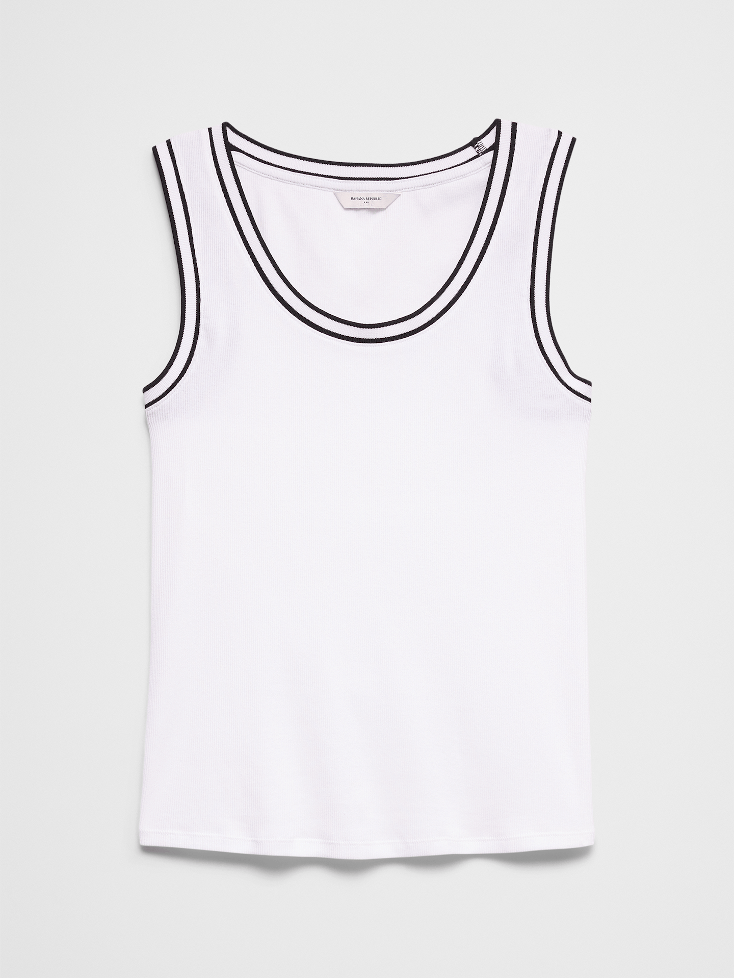 Image number 4 showing, Ribbed Scoop-Neck Tank