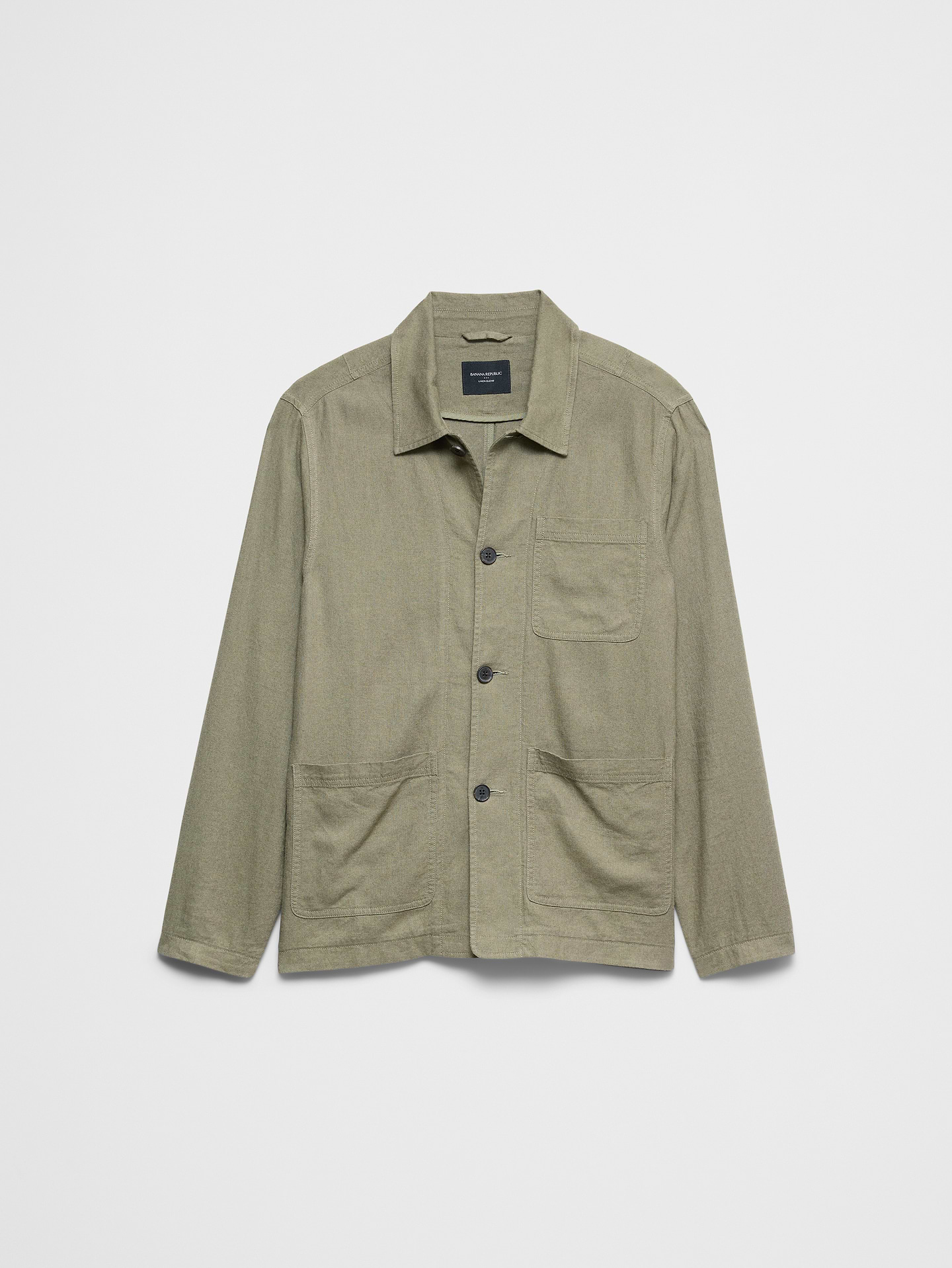 Image number 4 showing, Linen-Blend Chore Jacket