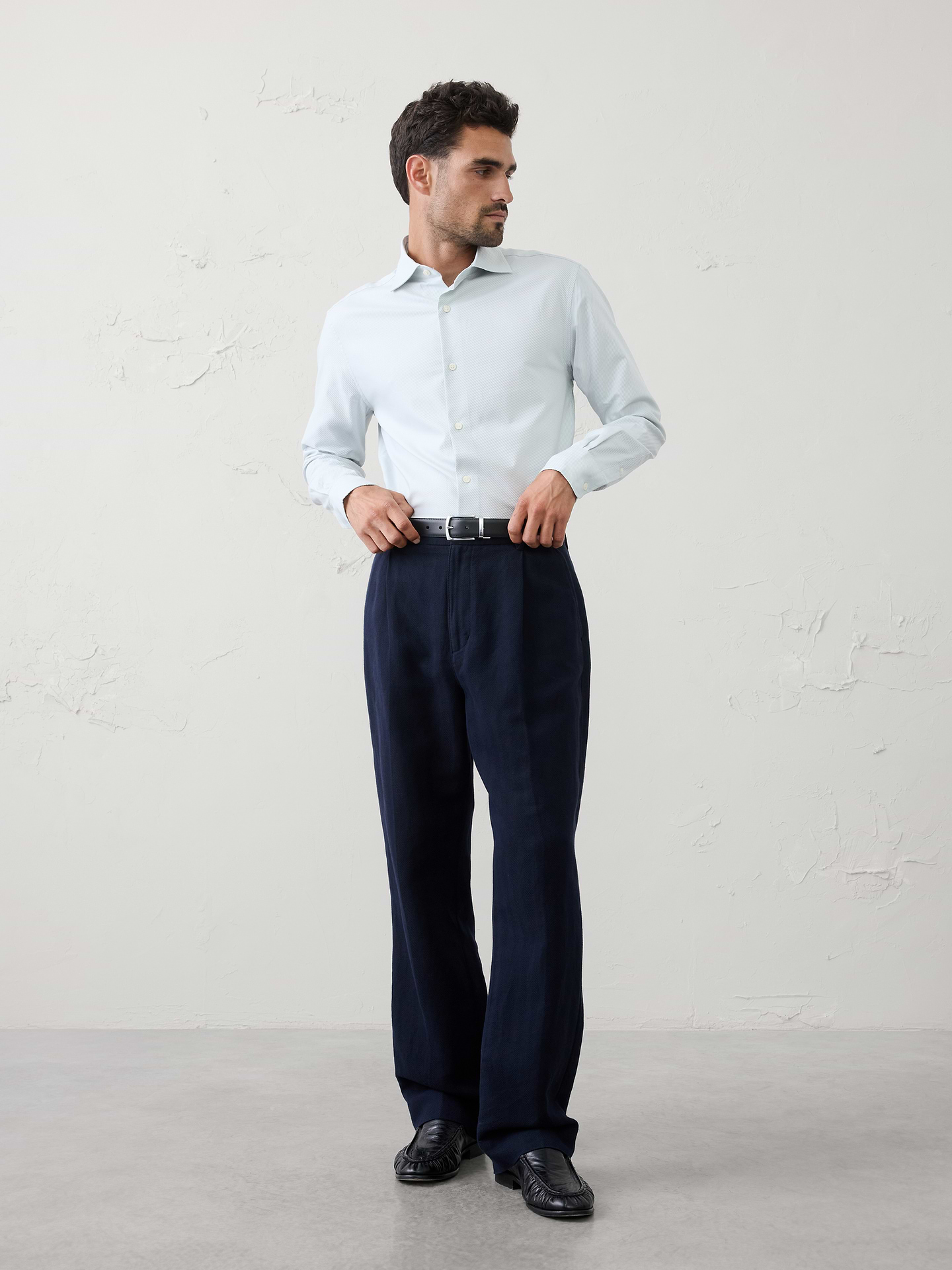 Image number 1 showing, Slim-Fit Dobby Dress Shirt