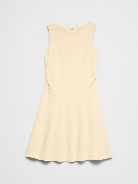 Soft Touch Shirred-Waist Knee-Length Dress