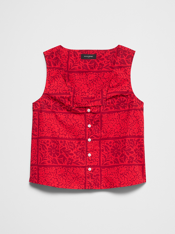 Button-Through Top