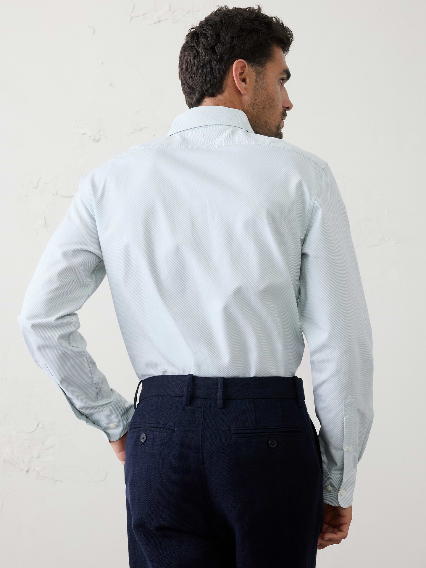 Image number 8 showing, Slim-Fit Dobby Dress Shirt