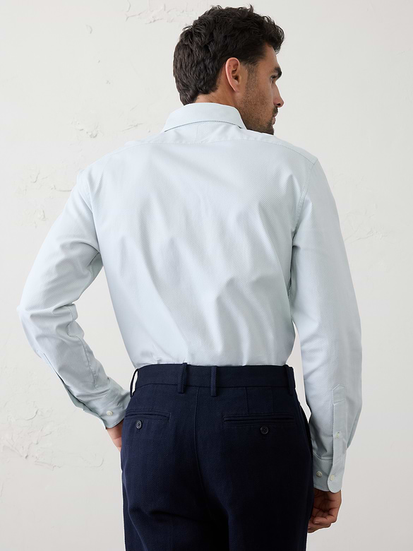 Slim-Fit Dobby Dress Shirt