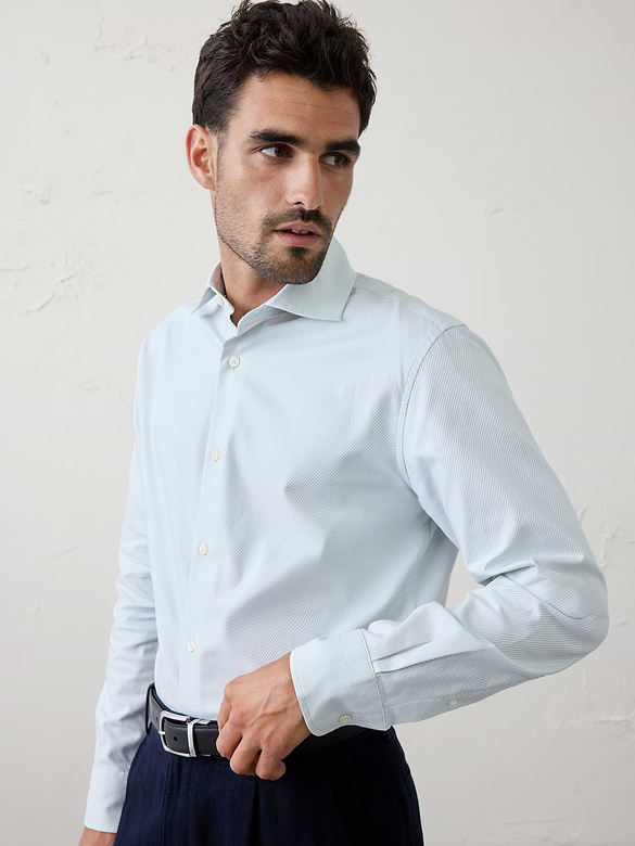 Slim-Fit Dobby Dress Shirt
