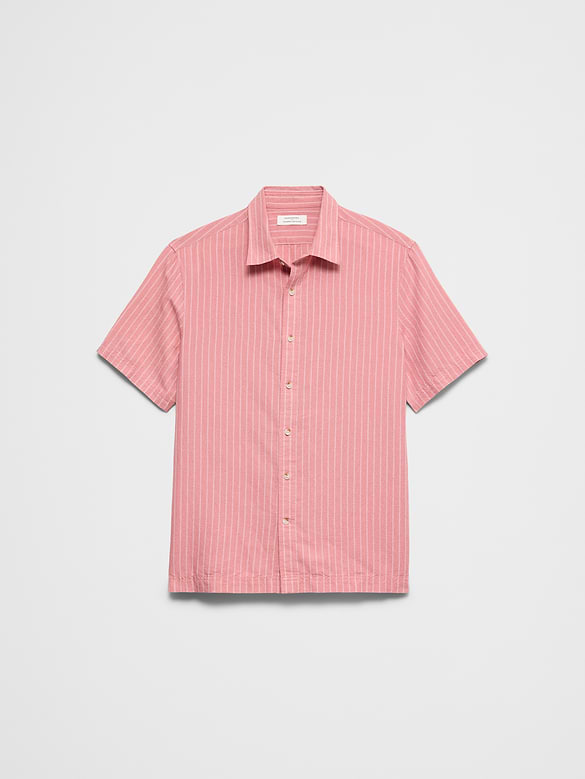 Standard-Fit Linen-Blend Shirt