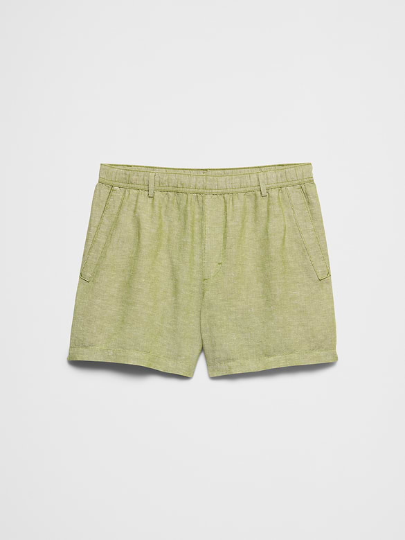 Slim-Fit 5" Linen-Blend Short