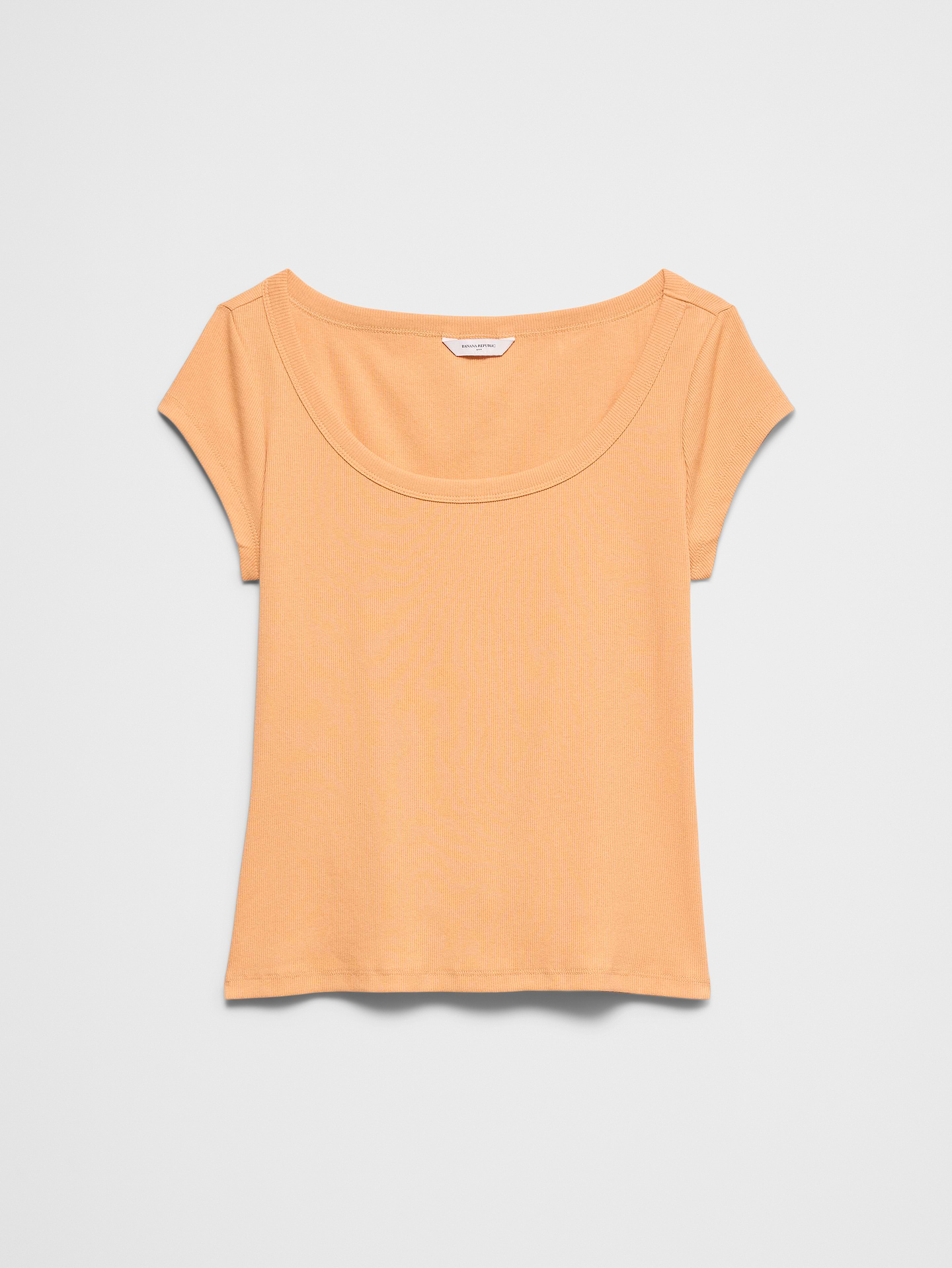 Image number 7 showing, Ribbed Scoop-Neck T-Shirt
