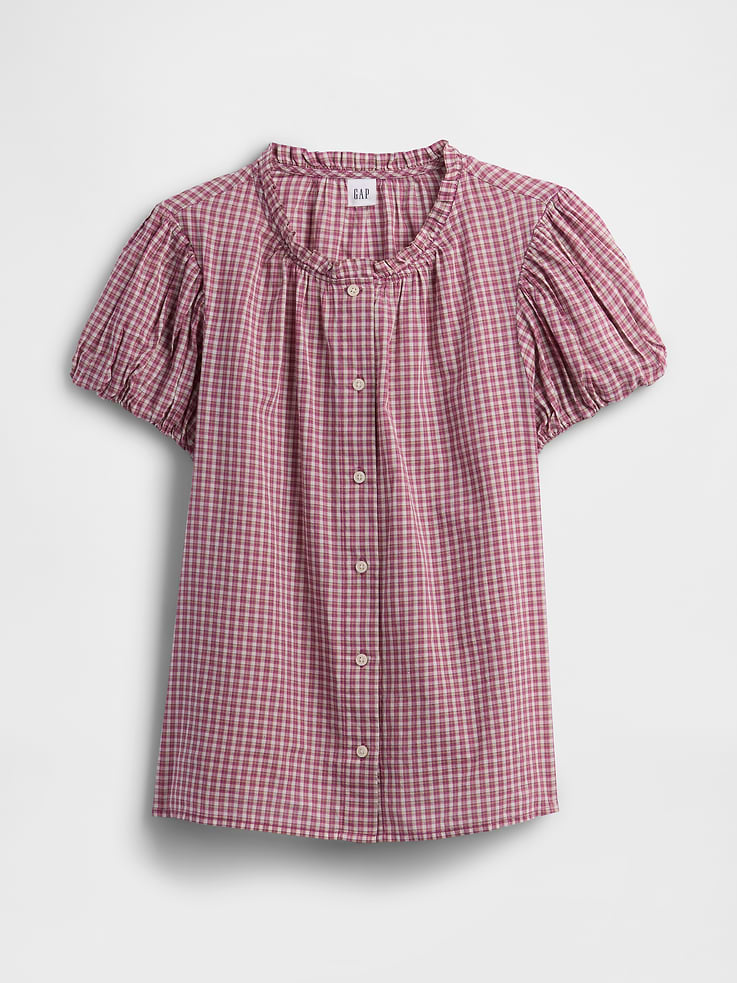 Image number 5 showing, Print Puff Sleeve Top