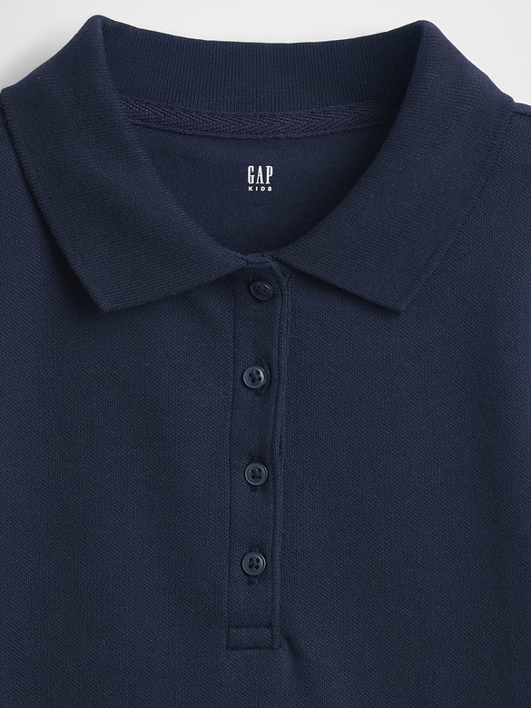 Kids Uniform Stretch Pique Polo Shirt