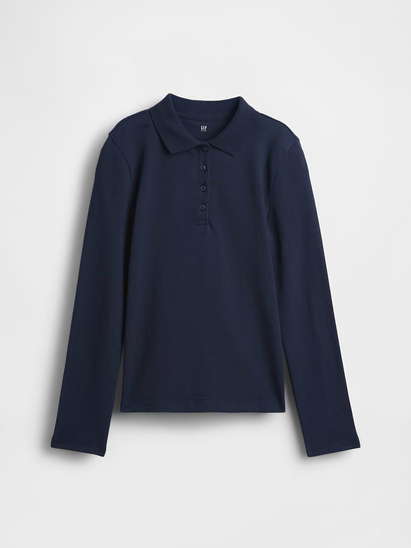 Kids Uniform Stretch Pique Polo Shirt