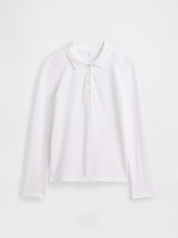 Kids Uniform Stretch Pique Polo Shirt