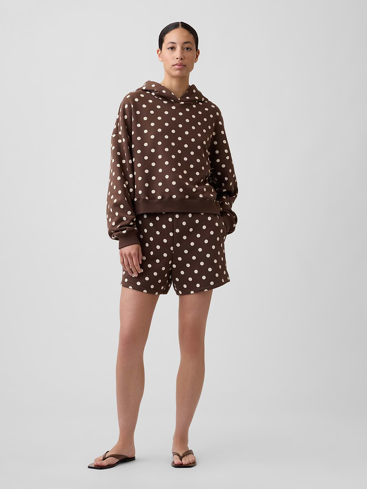 Image 3 of 5, Relaxed Gap Mini-Logo Cropped Hoodie