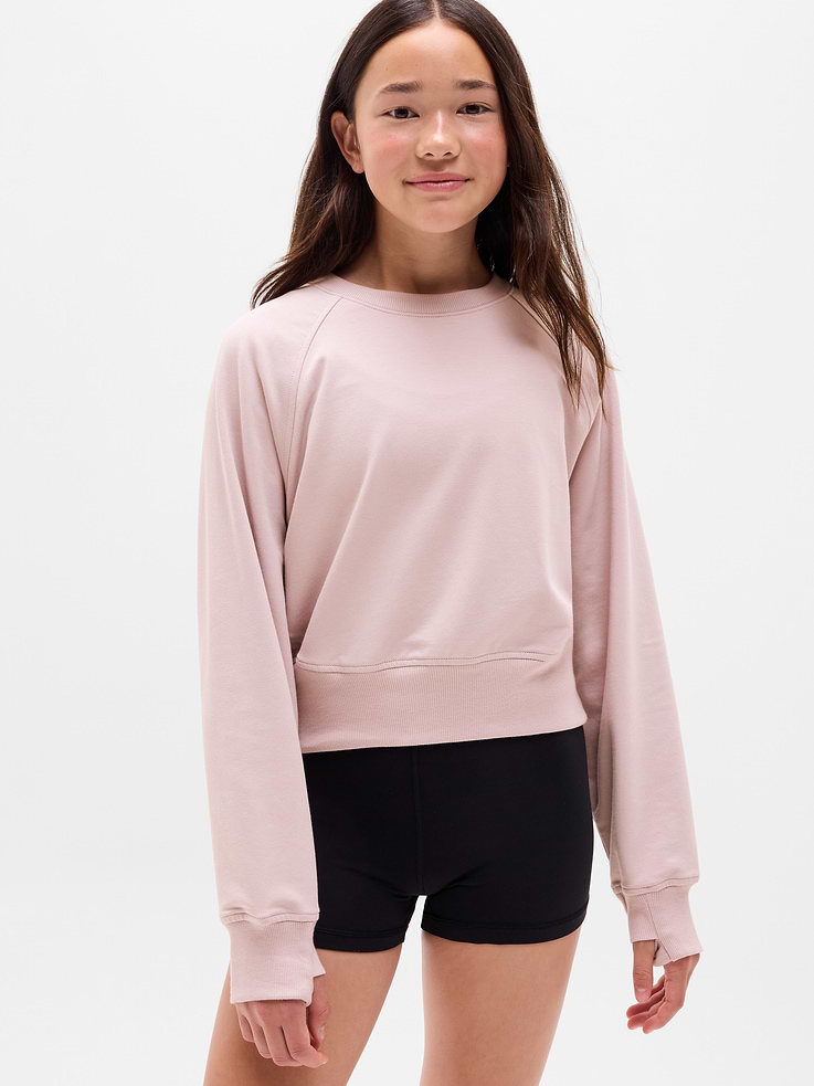 Image number 1 showing, Athleta Girl All Day Crewneck Sweatshirt