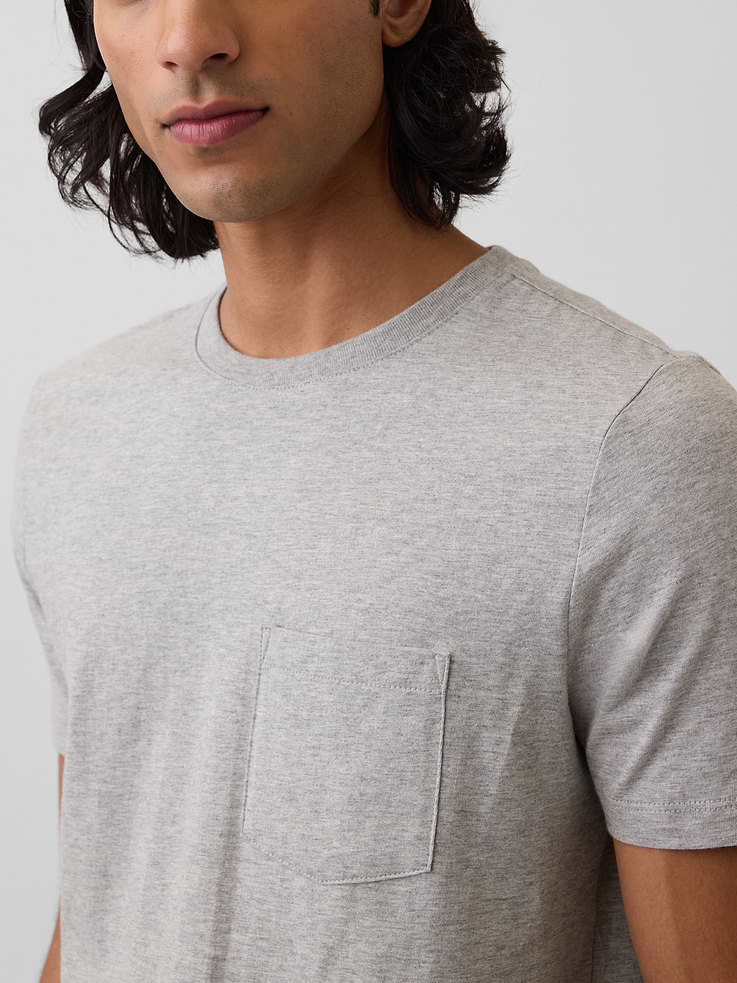 Image number 4 showing, Adult Organic Cotton Pocket T-Shirt