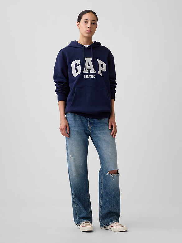 Relaxed Gap City Logo Hoodie