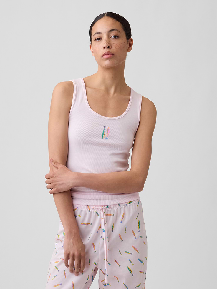 Image number 1 showing, Gap Logo Ribbed Tank Top