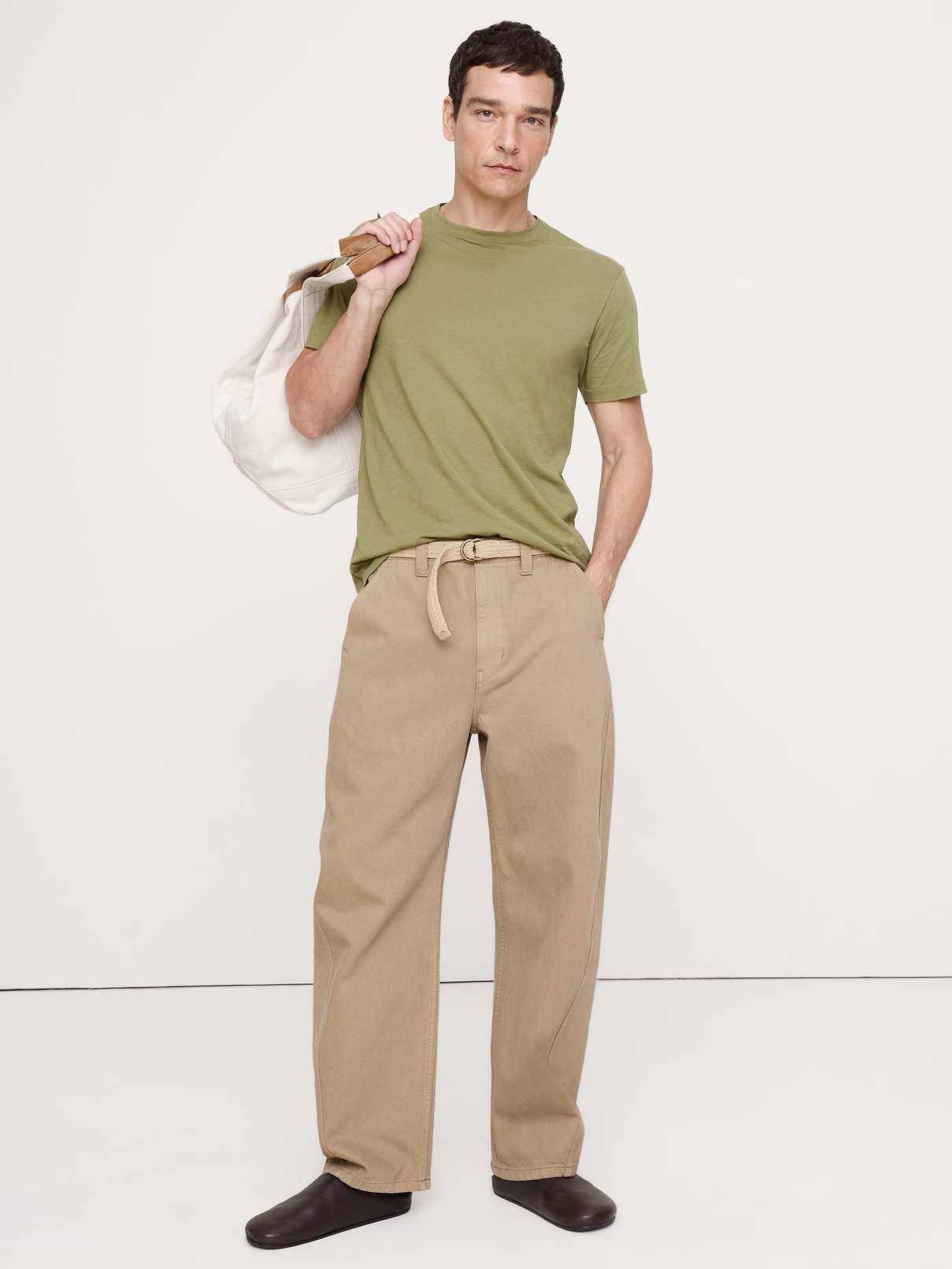 Image number 6 showing, Lightweight Cotton Crew-Neck T-Shirt