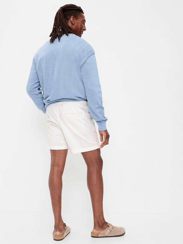 Twill Jogger Shorts -- 5-inch inseam