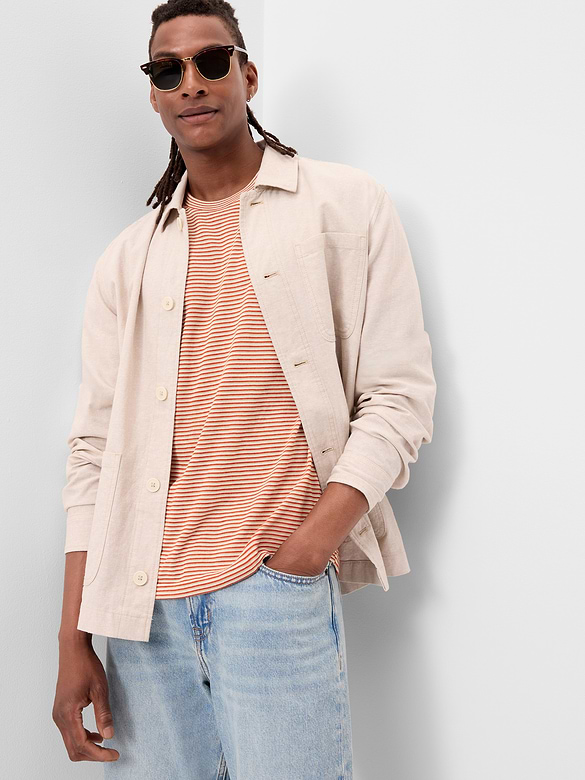 Crew-Neck Striped T-Shirt
