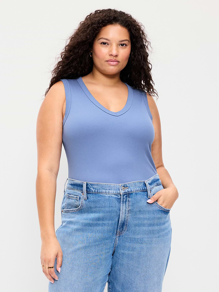Image number 7 showing, Snug Crop V-Neck Tank Top